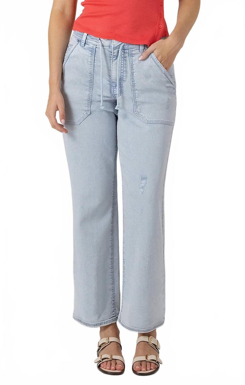 NEW DEX everyday twill pants in faded blue
